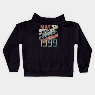 Born In MAY 1999 210th Years Old Retro Vintage Birthday Kids Hoodie